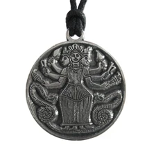 Hecate Pendant 1.25" NEW Pewter Amulet Goddess of Witchcraft Hekate - US Made!