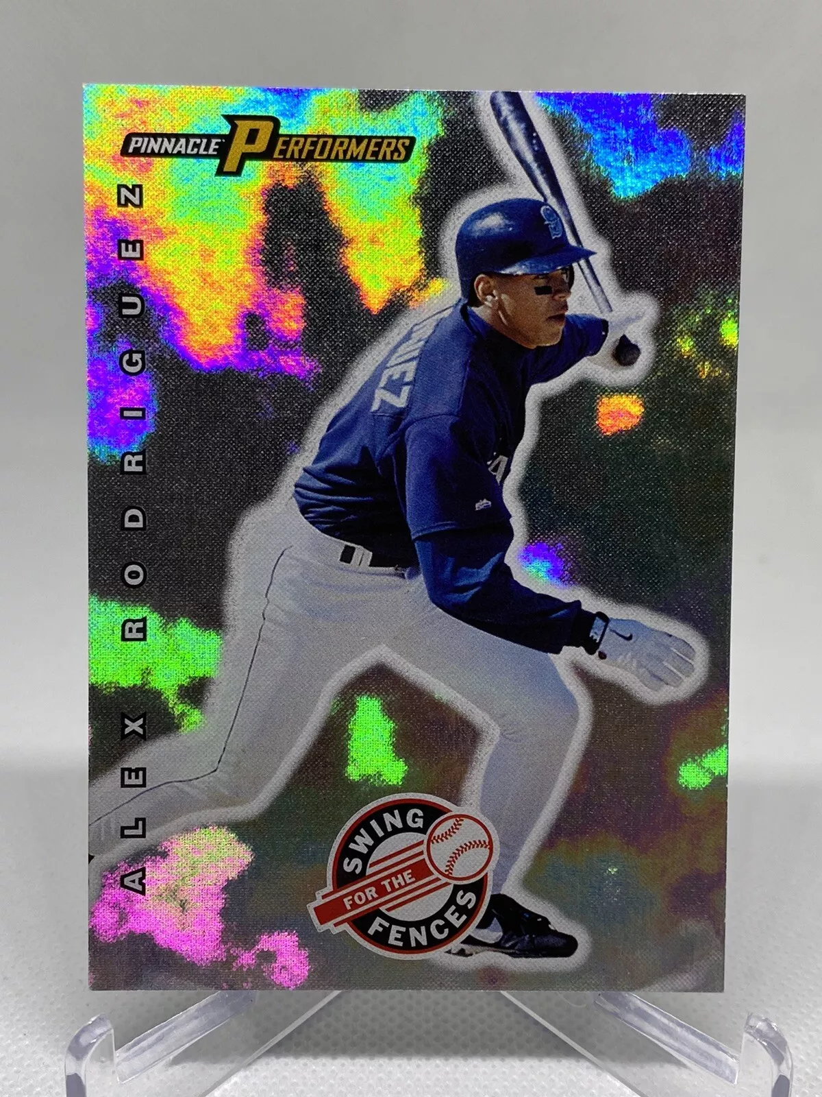 Alex Rodriguez 1998 Pinnacle Performers Swing For The Fences Mariners  SSC