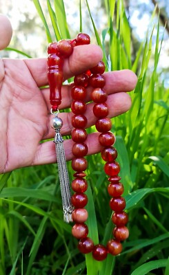 Old German misky Prayer Worry Beads Kanayan Baga Subha Tasbih Tasbeeh 