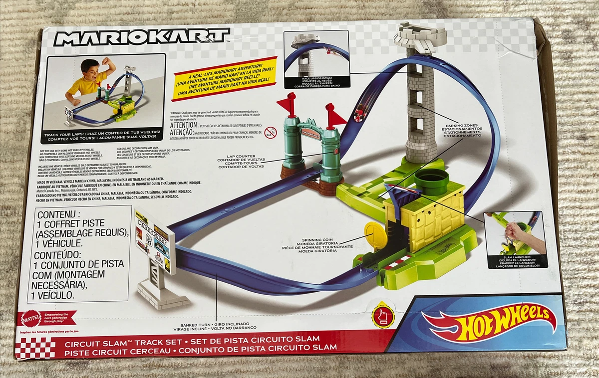 Hot Wheels Mario Kart Circuit Slam Track Set Ages 5+