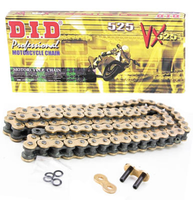 Kawasaki Z1000 (ZR1000 DAF,DBF,DCF,DDF,DDFA) 2010-2014 DID VX Gold X-Ring Chain
