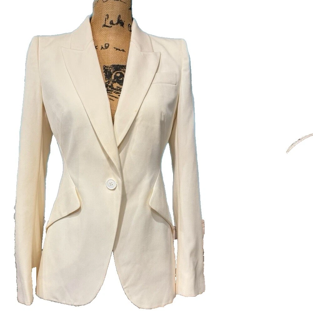 Abrigos Alexander McQueen Blanco, chaquetas y chalecos para Mujeres