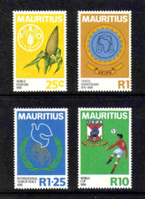 Mauritius 1986 International Events complete set of 4 values (SG 729-732) MNH