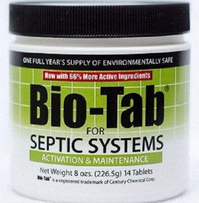 Bio-Tab for Septic Systems - 1 Year Supply - $49.95 - Free Shipping