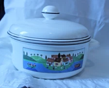 Villeroy & Boch Design Naif Vegetable Serving Bowl with Lid Boaters Ducks Houses