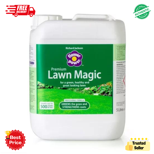 4in1 Magic Lawn Grass Fertiliser Feed Weed Moss Killer Organic Food