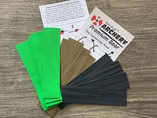 12 PC PRO ASSORTMENT CAMO RUBBER CAT WHISKERS Bow String Silencers Archery F/SH