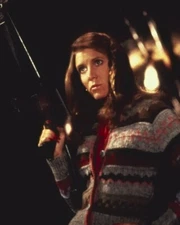 The Blues Brothers Carrie Fisher Sweater Machine Gun In Hand  8x10 Picture Celeb