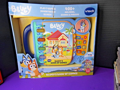 Blueys Book of Games Play Taxi, Hotel, Zoo, Claw Over 400+ Sound & Phrases Vtech