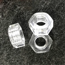 M2 M2.5 M3 M4 M5 M6 M8 M10-M20 Acrylic PC Nut Transparent Hex Clear Hexagon Nuts