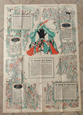 MANIFESTO POSTER FASCISMO AVIAZIONE MARINA FANTERIA NATALE 1941 POMPEI BIANCONI