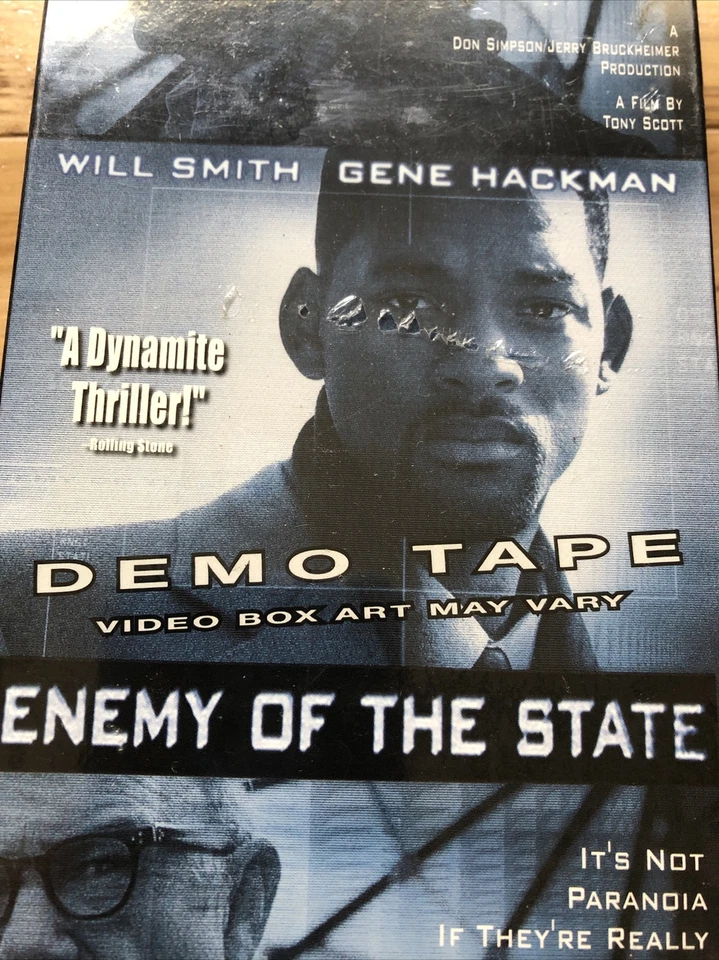 RARE Enemy Of The State Will Smith Screening Demo Sealed Vhs Video Tape Dealer - Image 2 of 4