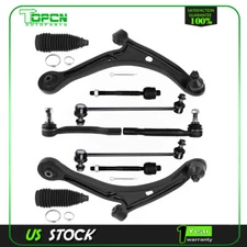 10 Front Lower Control Arm Ball Joint Sway Bar Tie Rod For 2006-2008 Honda Pilot