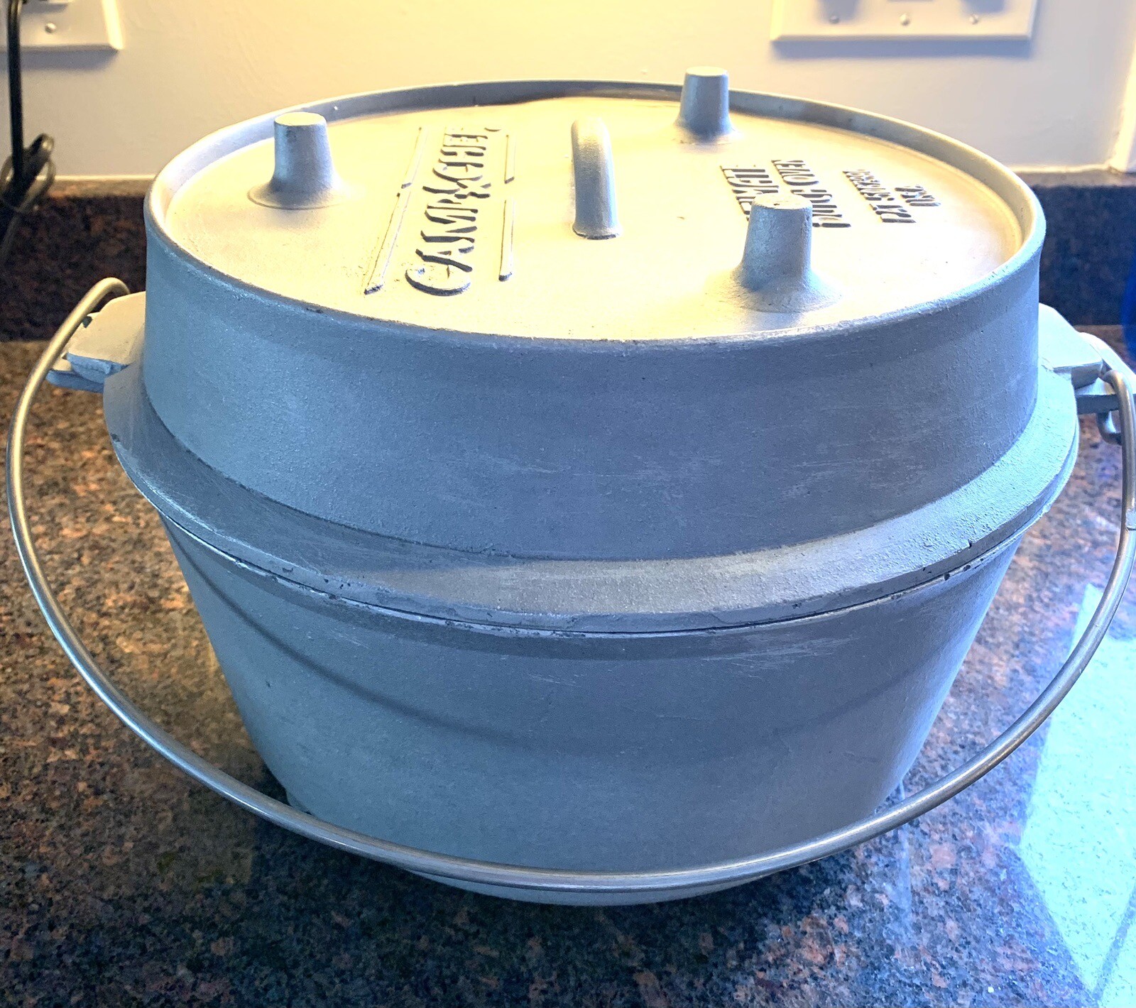 Rare Vintage Camp Chef Ultimate Aluminum Dutch Oven 12” Outdoors Camping Cooker eBay