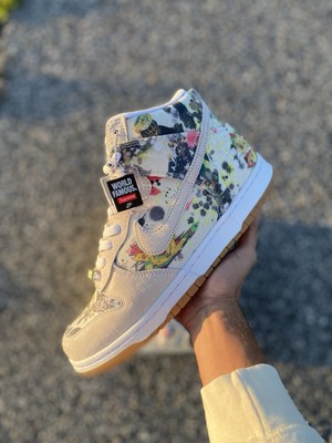   Size 10 - Nike Supreme x Dunk SB High Rammellzee -  FD8779-100