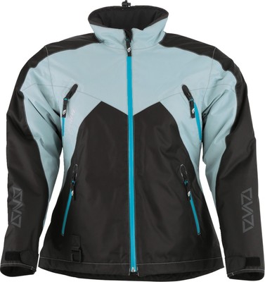 Arctiva Pivot 6 Isoliert Damen Jacke 2XL Schwarz/Blau/Grau