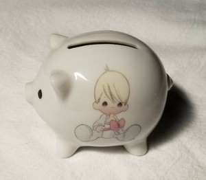 little boy piggy bank