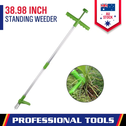 Weed Puller Stand-Up Weeder Root Killer Garden Lawn Long Handled Weeding Tool - Picture 1 of 13