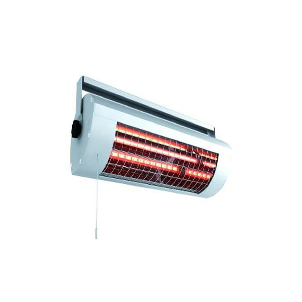 Chauffage infrarouge avec tirette 1400 Watts 12 m² Solamagic ECO+ Titane IP24 - Photo 1/1