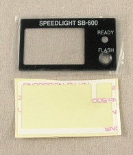 Nikon SB-600 LCD Window  Tape Unit GENUINE PART NEW 1K682-879