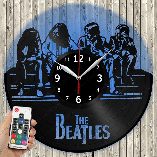 LED Vinyl Clock The Beatles LED Light Vinyl Record Wall Clock LED Clock 4147 eBay