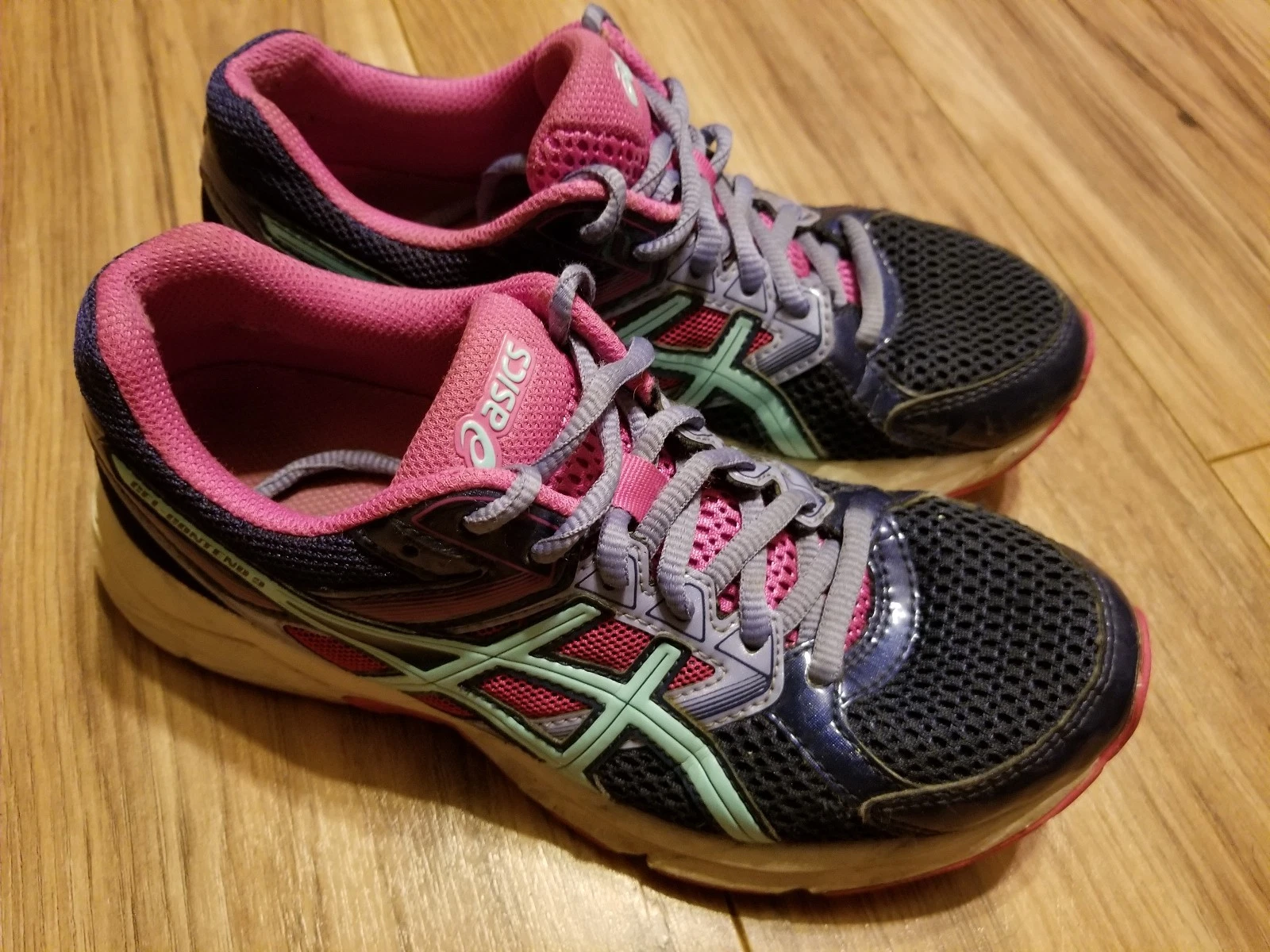 Asics Gel Contend 3 Womens Size 6.5 RN T5F9N Pink & Purple