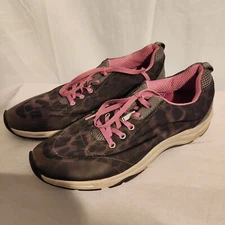 Vionic 335Tourney Womens   Athletic Leopard Cheetah Running Shoes Size 8