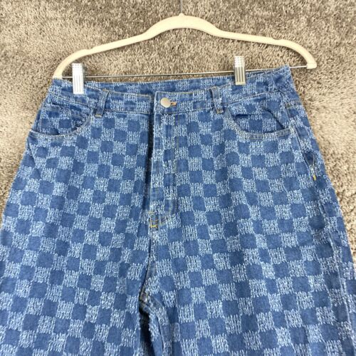 NWT Fashion Nova Matching Set 2 Of 2 Straight Jeans Women's L Blue High Rise - Picture 2 of 10