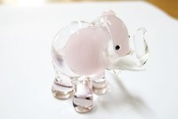 Wildlife Miniature Hand Blown Glass Glass Elephant Pink Figurine Collection, on sale Wildlife Miniature Hand Blown Glass Glass Elephant Pink Figurine Collection, on sale