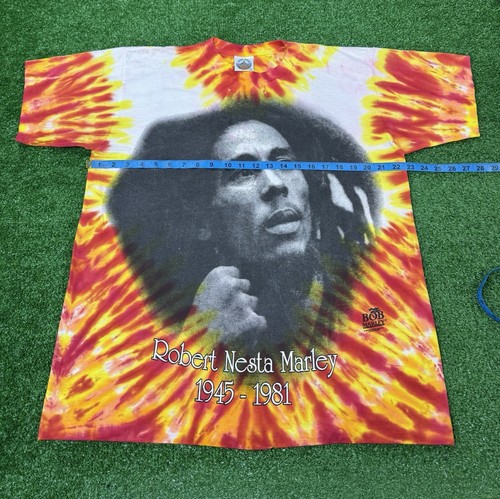 Vintage 1995 Officially Licensed Bob Marley T-Shirt Double Sided 90s Men’s XL - Picture 10 of 11