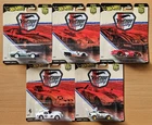 Hot Wheels Premium Vintage Racing Set of 5 Cars Ferrari Porsche Jaguar