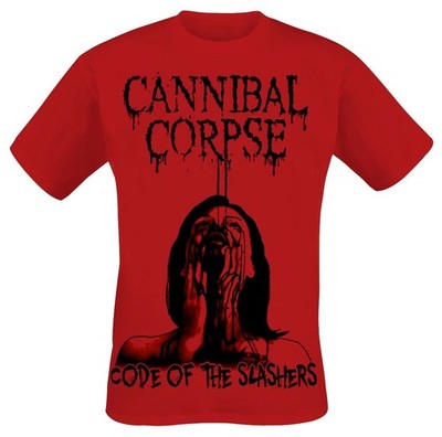Cannibal Corpse T-SHIRT Red before Black S-XXL Code Of Slashers NEU Musik/Music