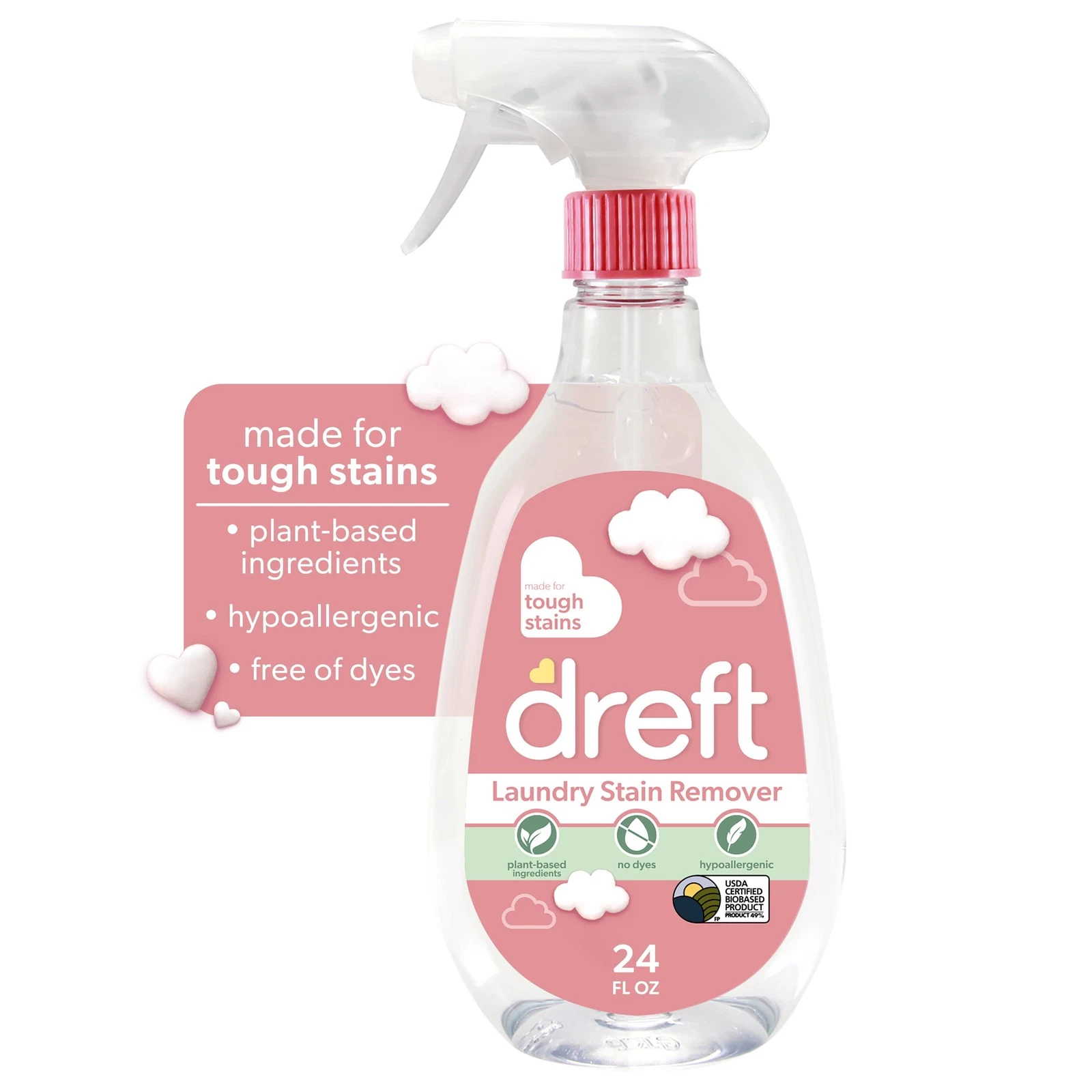 Plant-Based Baby Laundry Stain Remover Spray and Wash - 2 Pack