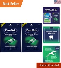 Triple Clean Mint Floss Picks - 150 Count Pack of 2 for Ultimate Plaque Control