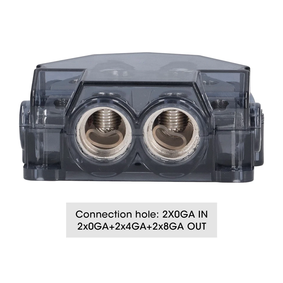 Erdungskabel-Splitter 6-Wege-Stromverteilerblock Kunststoffabdeckung Stabile - Bild 4 von 4