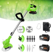 Cordless Electric Weed Lawn Eater Edger Yard Grass String Trimmer Cutter 21V