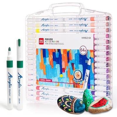 deli Paint Markers Quick Drying Acrylic Marker Pens Paint Pens Markers for Wood 