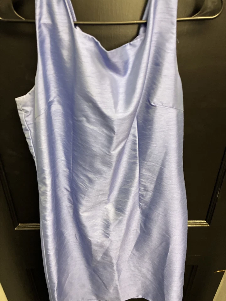 Ladies Amanda Smith Dresses Shimmering Lilac Short Dress - Size 14 - Image 2 of 4