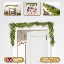 Araucaria Garland With Mini Pine Cones 180cm PE Material Garlands For Door Decor