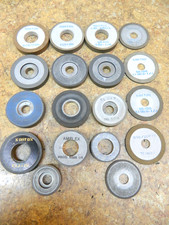 18 PSC. NORTON CBN GRINDING WHEELS O.D. 2-1/4" - 1-1/2" THICKNESS 3/8" - .100"