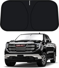 Windshield Sun Shade for GMC Sierra 1500 2500 3500, Foldable, Block UV Rays (210