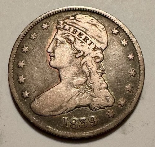 1839-P Capped Bust Half Dollar — photo from another recent sale