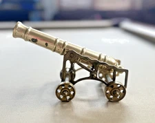 Vintage Brass Cannon (Home or office Decor)