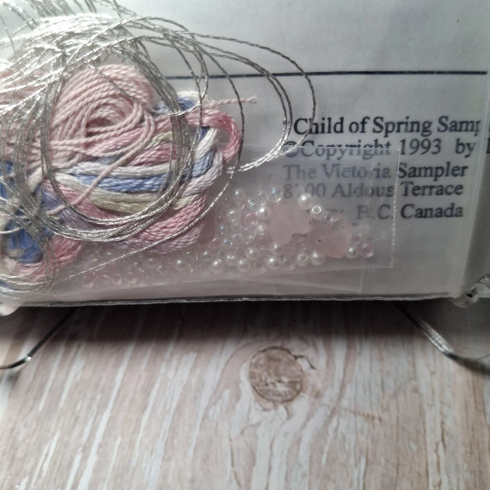 The Victoria Sampler Child of Spring Pattern #0004 WITH ACCESSORIES 1993 - Image 3 of 4