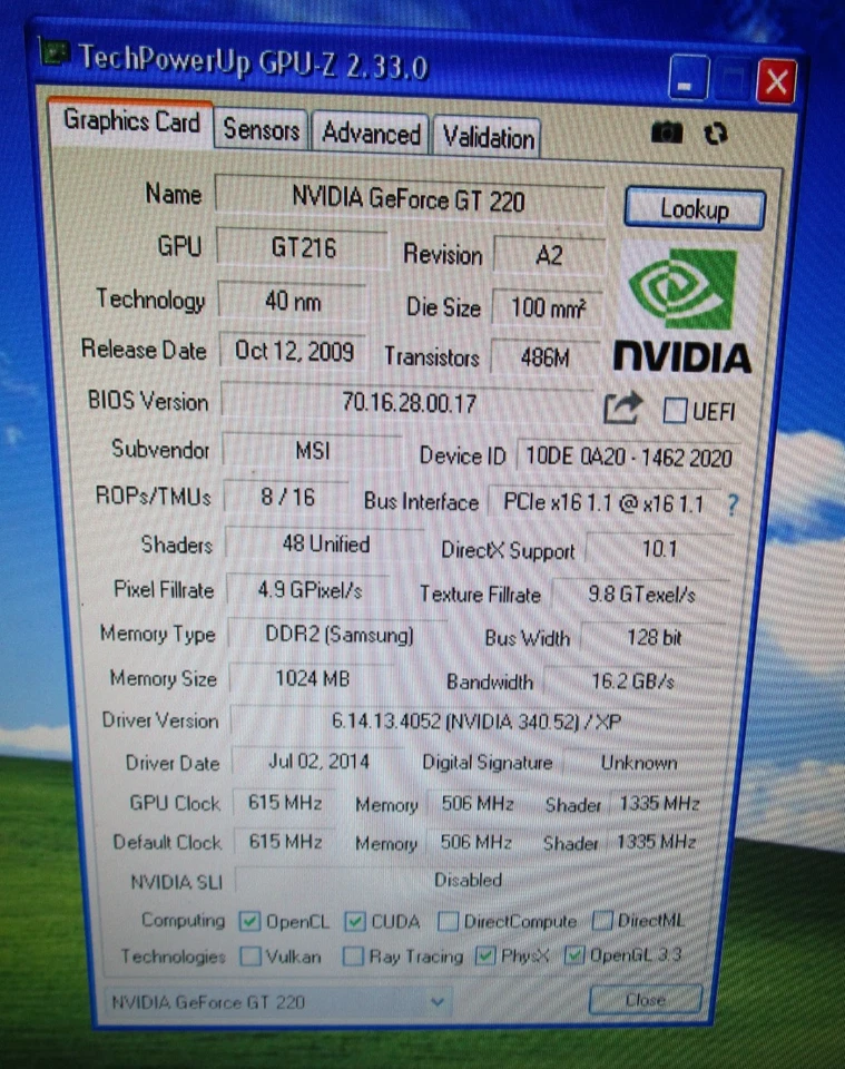 Windows XP PC AMD Athlon II-X4 2,8GHz, 4GB DDR3 ,Nvidia GeForce GT 220 1GB HDMI - Bild 3 von 4