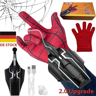 Spiderman Web Shooter Netzwerfer Spinnennetz Waffe verbesserte Version Geschenk