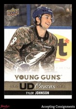 2013-14 Upper Deck Canvas #C227 Tyler Johnson YG YOUNG GUNS RC ROOKIE