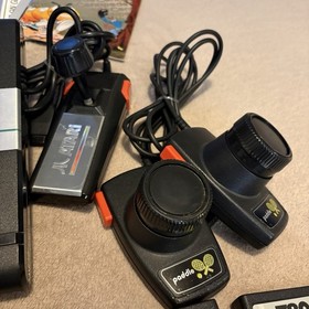 Atari 7800 Prosystem Console Controllers Games Charger Bundle UNTESTED FOR PARTS