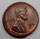 1944 - Lincoln Wheat Cent - Broadstruck Mint Error