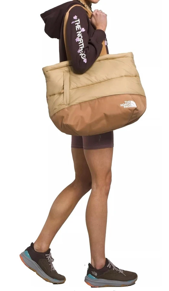 Bolso de Viaje The North Face Nuptse Tote Puffer TNF Mantequilla de Almendras/Piedra Caqui OS Foto 4 de 4